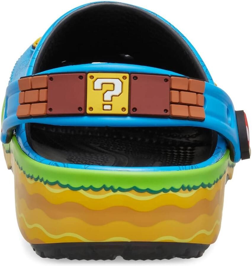 Crocs Clogs 'Super Mario' azuur geel lichtgroen rood - Foto 3