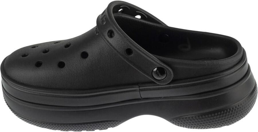 Crocs Classic Stacked Clog Vrouwen Zwart Slippers - Foto 3