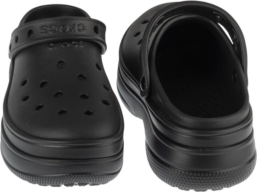 Crocs Classic Stacked Clog Vrouwen Zwart Slippers - Foto 2