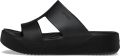 Crocs Badslippers Getaway Platform H-Strap zomerschoen slippers badschoen poolslides zachte binnenzool - Zwart
