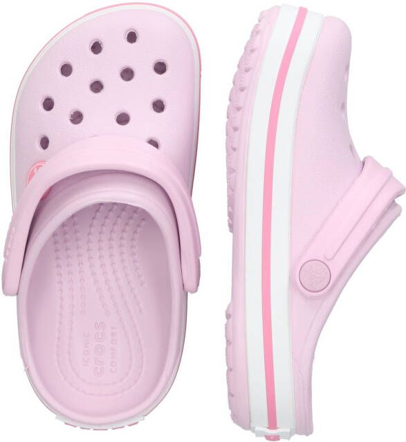 Crocs Crockband clog t rose ballerina streepje aan zijkant Kinderen Kleur Roze) - Foto 4