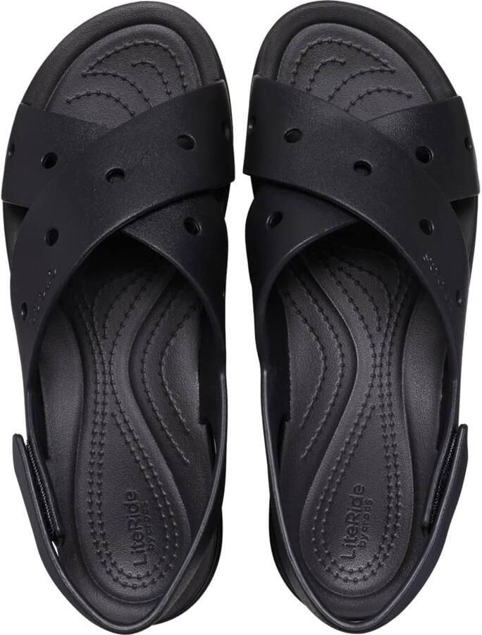 Crocs Brooklyn 4u sandalen met klittenband en gekruiste bandjes - Foto 11