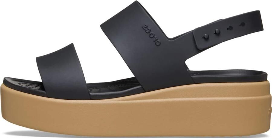 Crocs Sandaal bruin zwart gemêleerd