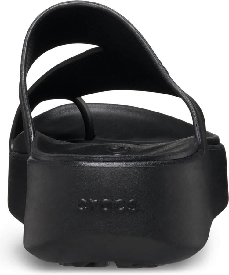 Crocs Getaway Platform Toe Loop Slippers Zwart Vrouw - Foto 3
