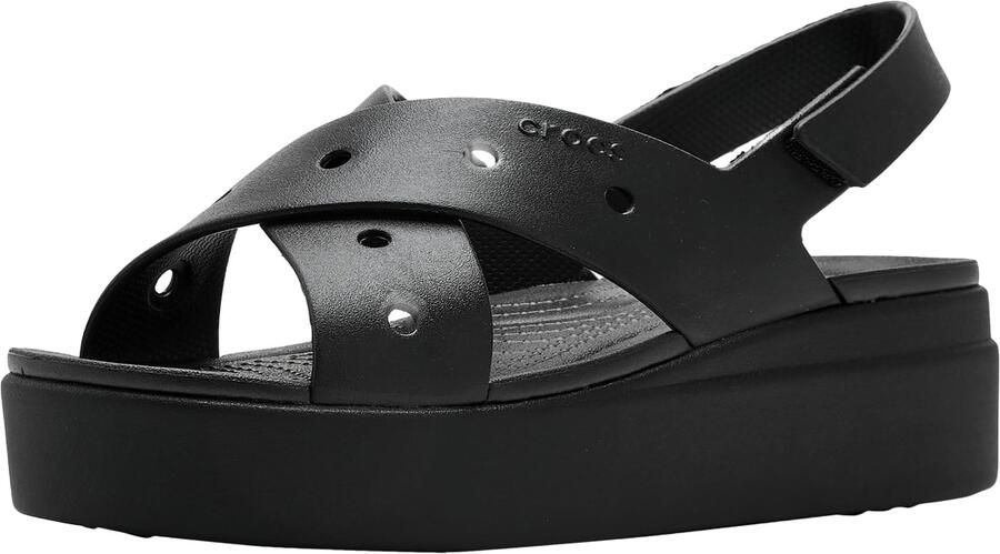 Crocs Brooklyn 4u sandalen met klittenband en gekruiste bandjes - Foto 3