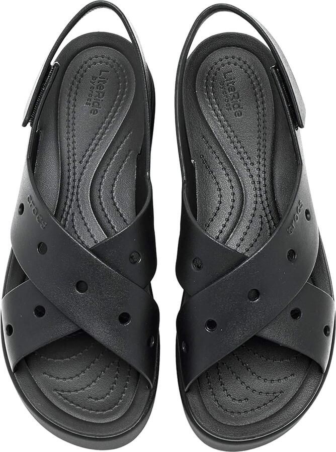 Crocs Brooklyn 4u sandalen met klittenband en gekruiste bandjes - Foto 5