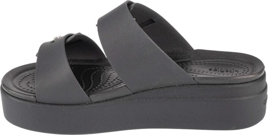 Crocs Slippers Brooklyn Low Wedge plateau zomerschoen pantoffels met gespsluiting - Foto 9