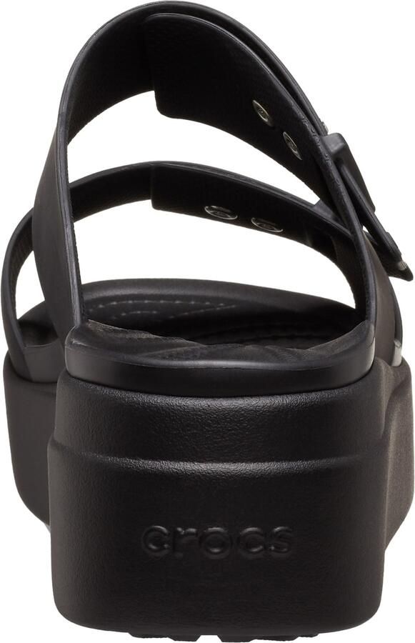 Crocs Slippers Brooklyn Low Wedge plateau zomerschoen pantoffels met gespsluiting - Foto 3