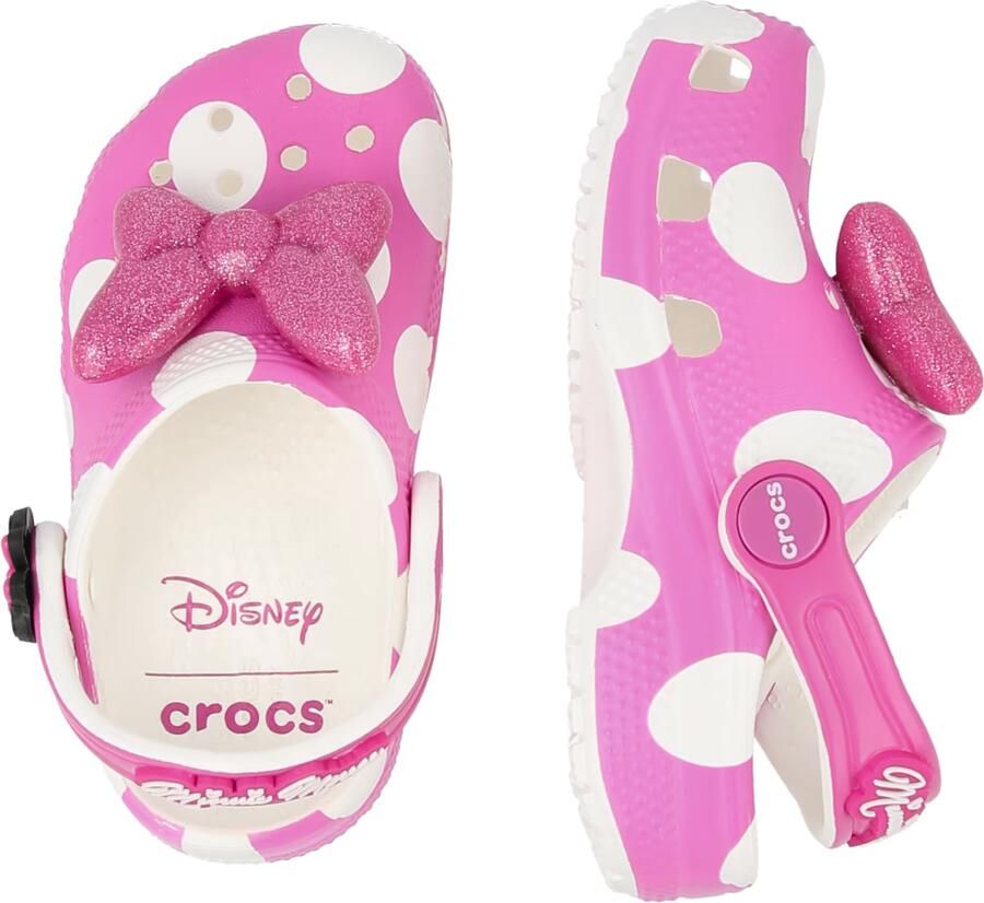 Crocs Sandalen 'Minnie Mouse Cls' eosine lichtroze zwart wit - Foto 5