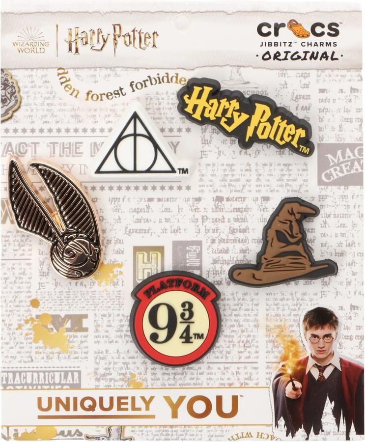 Crocs Schoen accessoires 'Harry Potter' bruin geel rood zwart