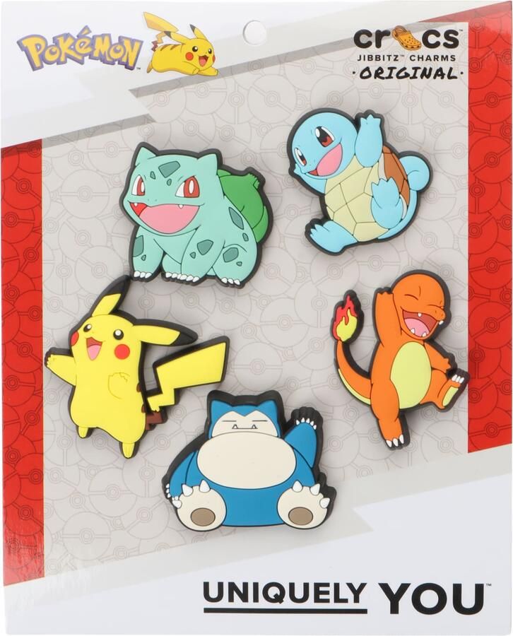 Crocs Schoen accessoires 'Pokemon' hemelsblauw geel mintgroen donkeroranje