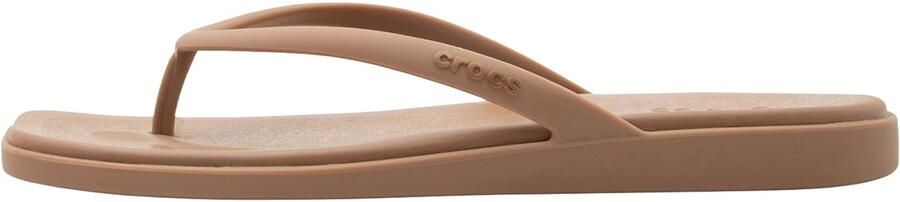 Crocs Miami Dames Flip Flops Lichtgewicht TPU Bandjes Milk Chocolate