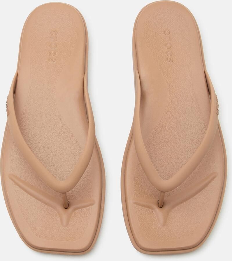 Crocs Miami Dames Flip Flops Lichtgewicht TPU Bandjes Milk Chocolate - Foto 2