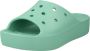 Crocs Women's Classic Platform Slide Sandalen maat W11 turkoois - Thumbnail 3