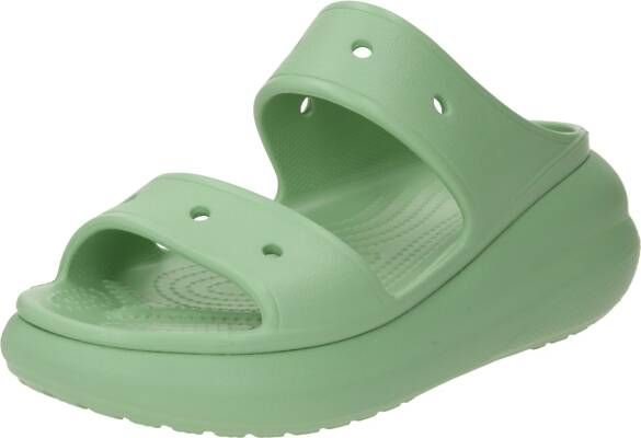Crocs Classic Crush Serie Platform Klomp Sandalen 42-43 Croslite Fair Green - Foto 4