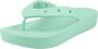 Crocs Women's Classic Platform Flip Sandalen maat W10 turkoois - Thumbnail 3