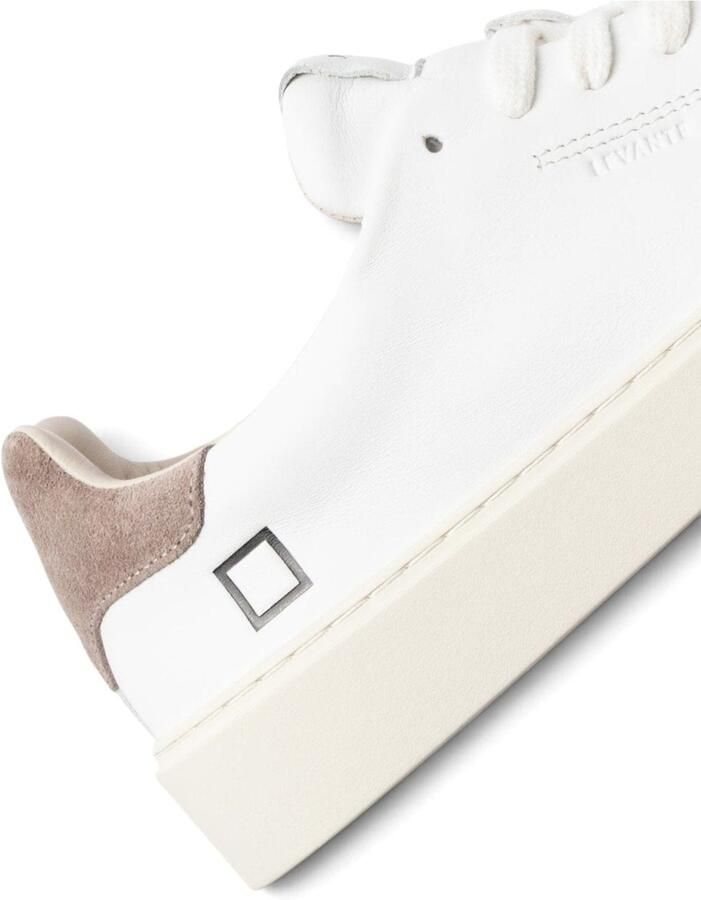 D.A.T.E Sneakers laag 'LEVANTE WHITE-TAUPE' wit - Foto 7
