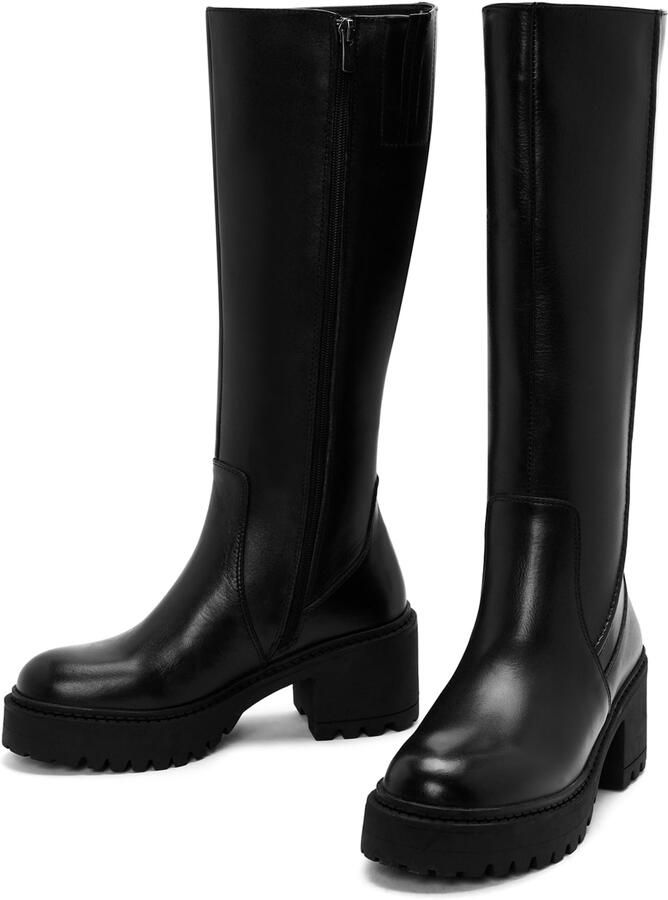 DERIMOD Boots Leather Heeled - Foto 2