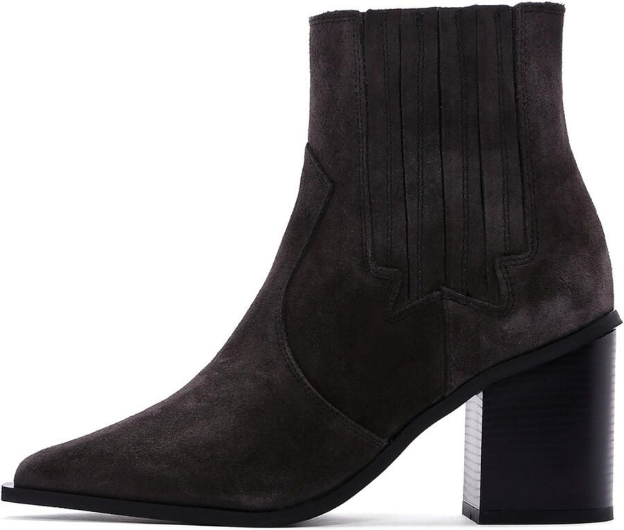 DERIMOD Cowboy Boots Suede Leather Cowboy
