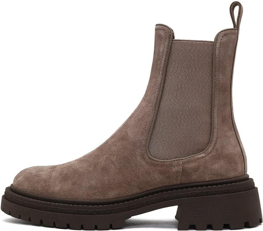 DERIMOD Chelsea Boots Suede Leather Chelsea