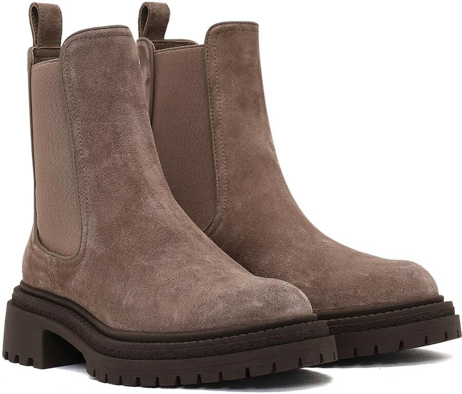 DERIMOD Chelsea Boots Suede Leather Chelsea - Foto 5
