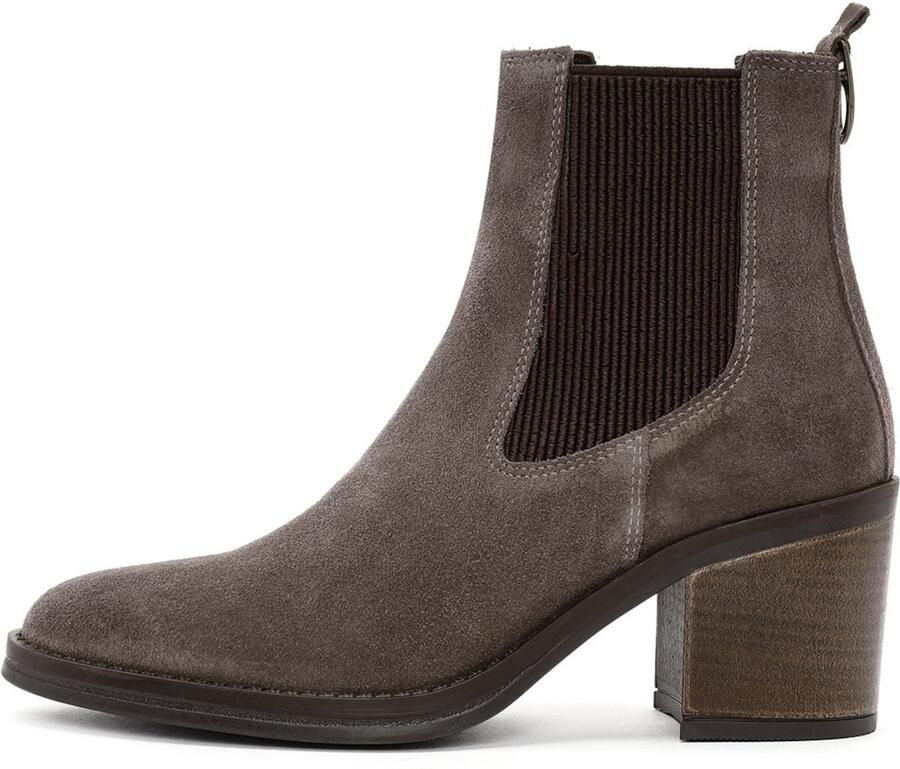 DERIMOD Cowboy Boots Suede Leather Heeled Cowboy - Foto 2