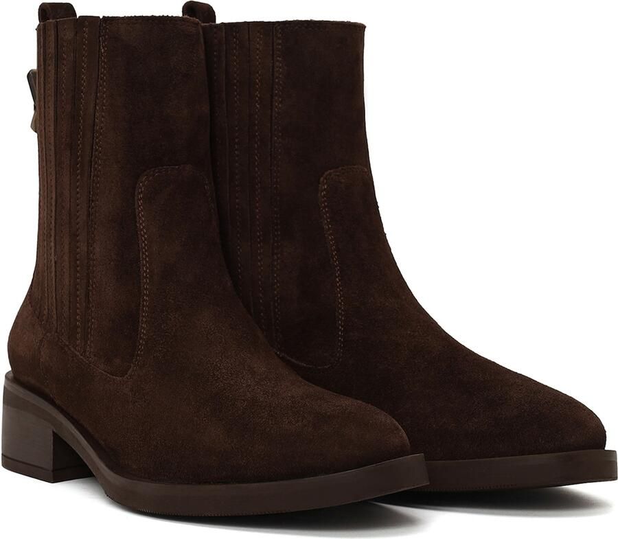 Derimod Chelsea boots donkerbruin - Foto 4