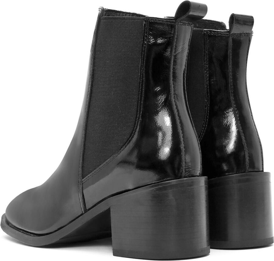 DERIMOD Heeled Chelsea Boots Patent Leather Heeled Chelsea - Foto 2