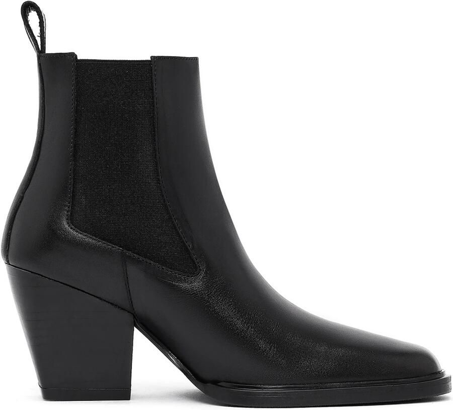 DERIMOD Heeled Ankle Boots Leather Heeled Ankle - Foto 4