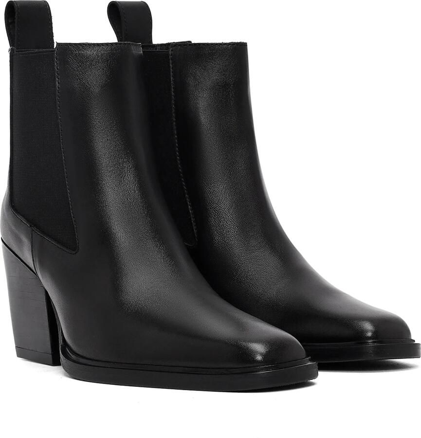 DERIMOD Heeled Ankle Boots Leather Heeled Ankle - Foto 2