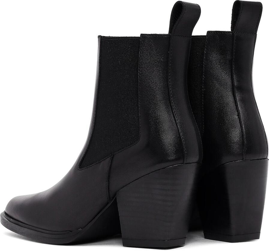 DERIMOD Heeled Ankle Boots Leather Heeled Ankle - Foto 3