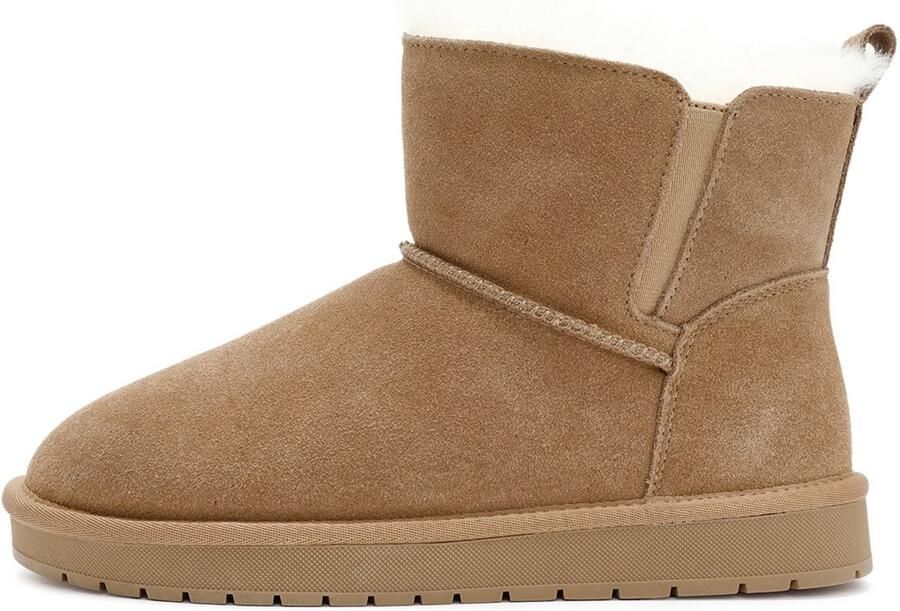 Derimod Enkellaarsje camel