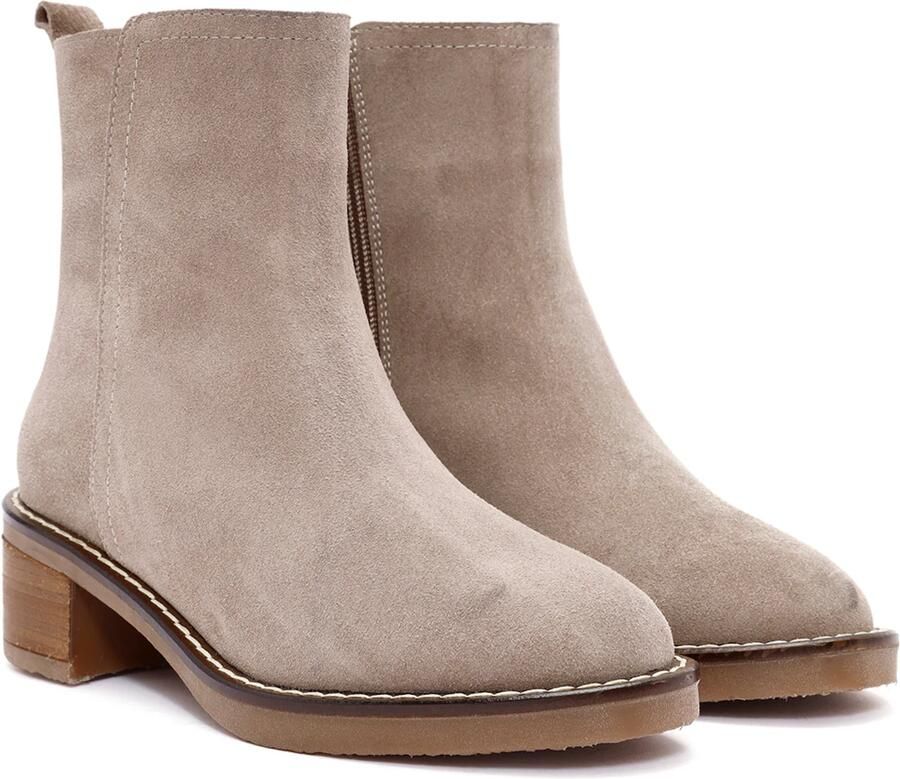 DERIMOD Chelsea Boots Suede Leather Chelsea - Foto 4