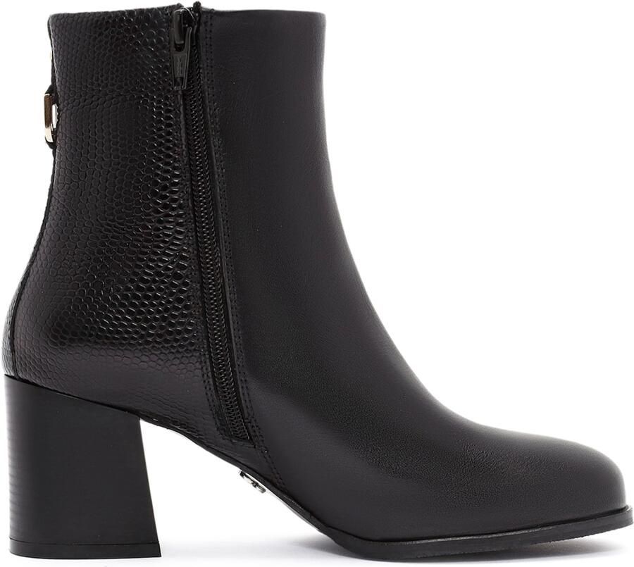 DERIMOD Heeled Ankle Boots Leather Heeled Ankle - Foto 4