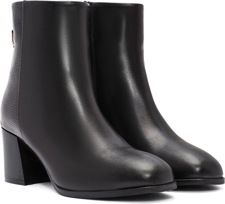 DERIMOD Heeled Ankle Boots Leather Heeled Ankle - Foto 3