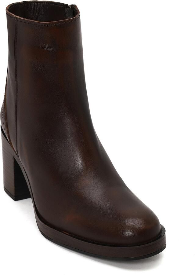 Derimod Enkellaarsjes donkerbruin - Foto 5