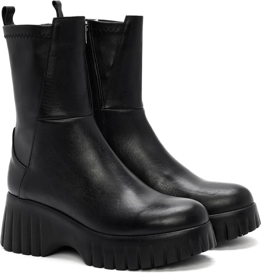 DERIMOD Chunky Plateau Laarzen Leren Chunky Plateau - Foto 2