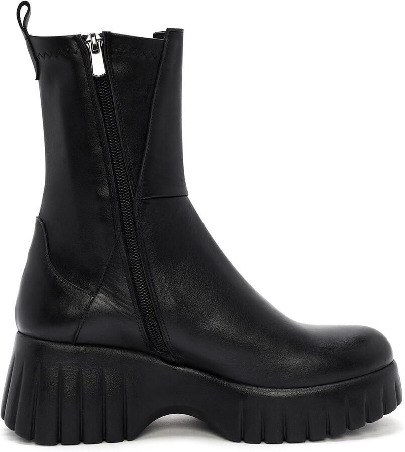DERIMOD Chunky Plateau Laarzen Leren Chunky Plateau - Foto 4