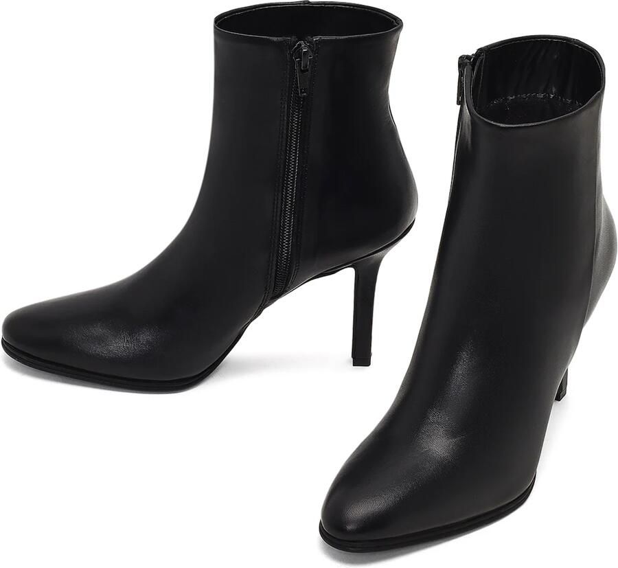 DERIMOD Heeled Ankle Boots Leather Heeled Ankle - Foto 5