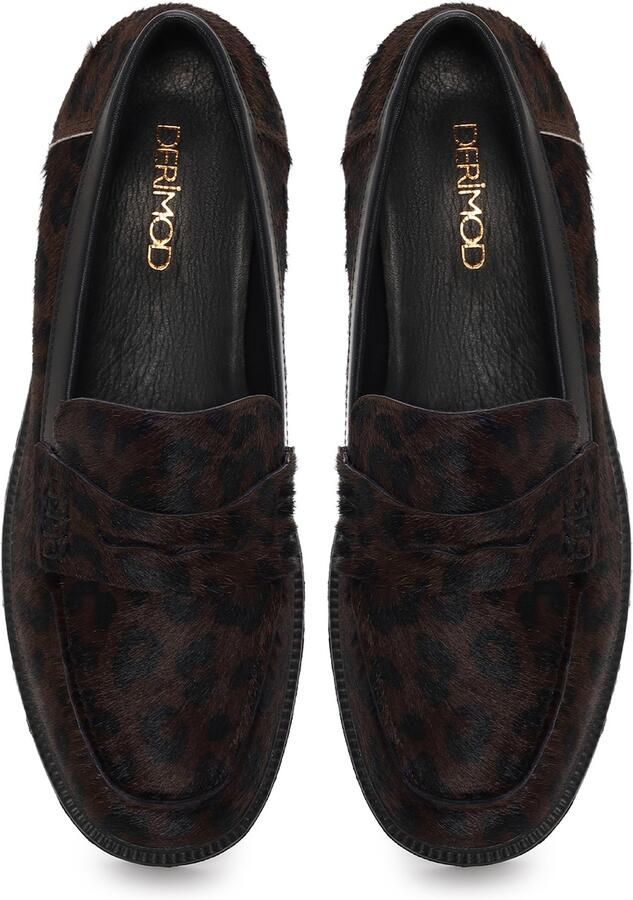 DERIMOD Loafers Met Lage Hak Echt Leren Loafers Met Lage Hak - Foto 4