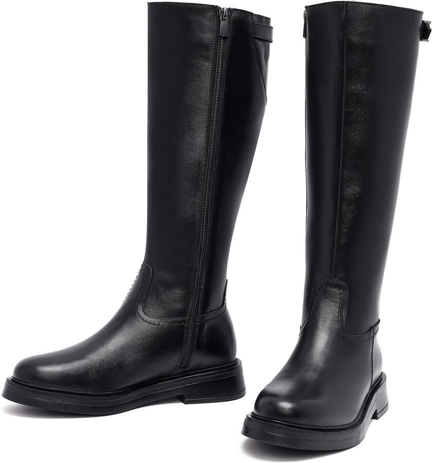 DERIMOD Boots Leather Heeled - Foto 2