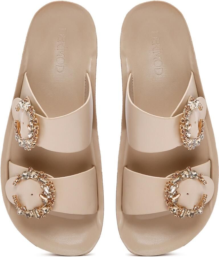 DERIMOD Muiltjes Imitation Leren Muiltjes With Rhinestone Details - Foto 3