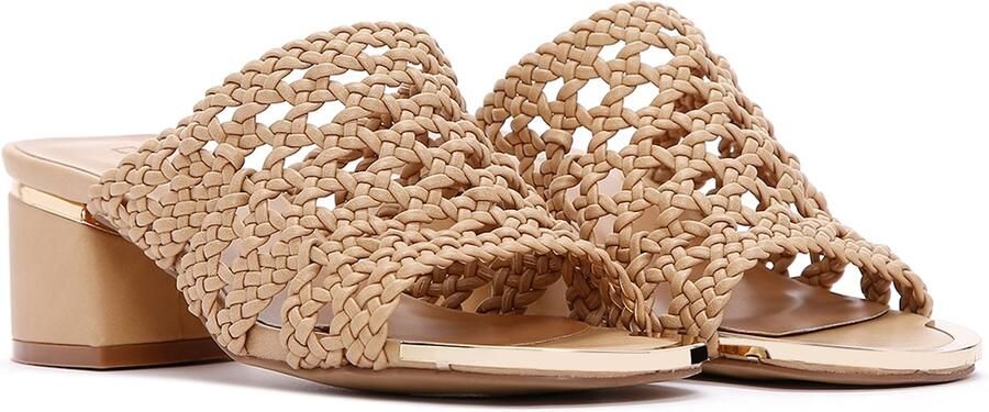 DERIMOD Muiltjes Met Middelhoge Hak Imitation Leren Mid Heel - Foto 2