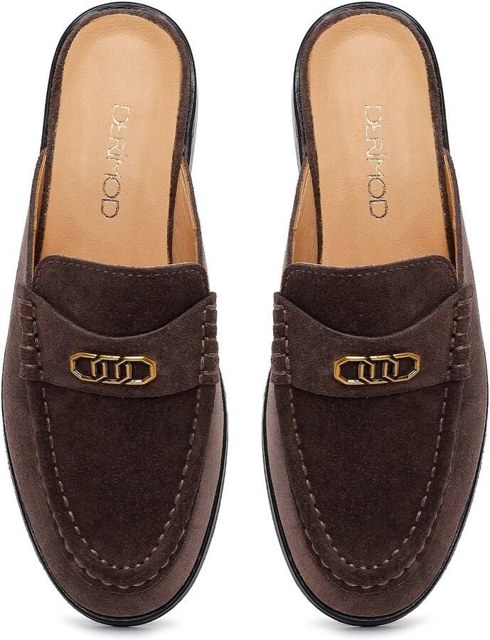 DERIMOD Mules Suede Leather - Foto 4