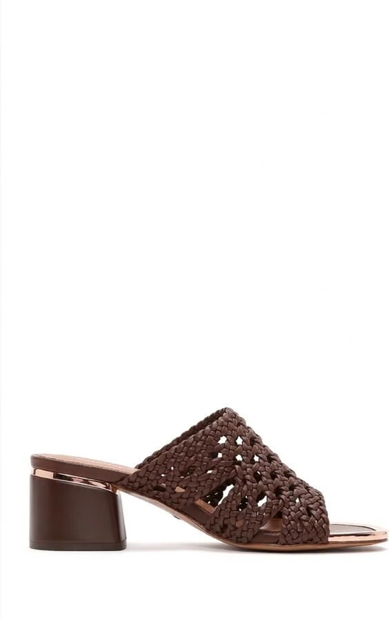DERIMOD Muiltjes Met Middelhoge Hak Imitation Leren Mid Heel - Foto 2