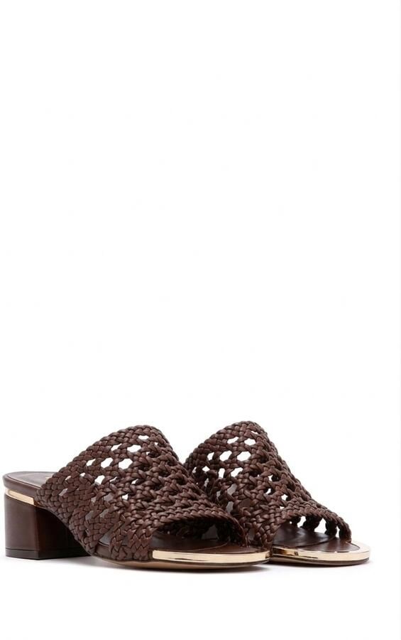 DERIMOD Muiltjes Met Middelhoge Hak Imitation Leren Mid Heel - Foto 3