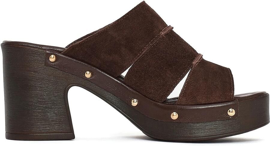 DERIMOD Muiltjes Met Hoge Hak Suède High Heel - Foto 2