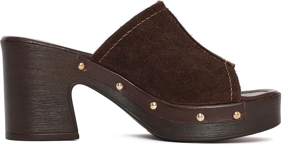 DERIMOD Muiltjes Met Hoge Hak Suède High Heel - Foto 2