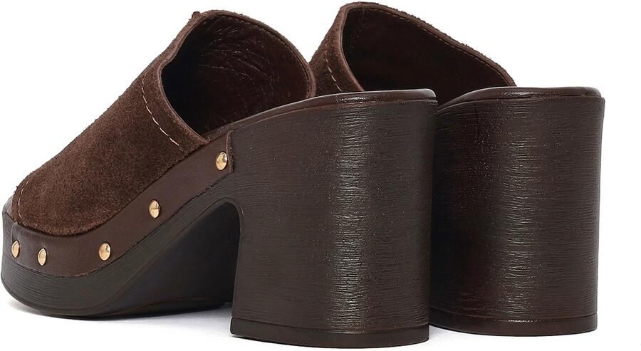 DERIMOD Muiltjes Met Hoge Hak Suède High Heel - Foto 5