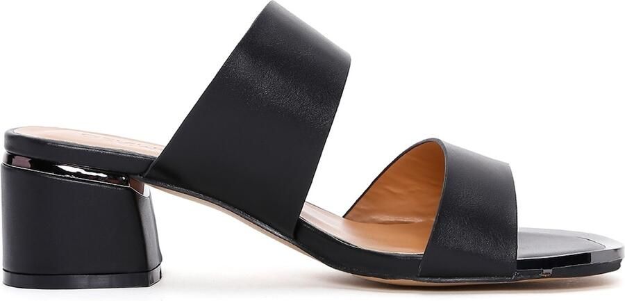DERIMOD Muiltjes Met Middelhoge Hak Imitation Leren Mid Heel - Foto 6
